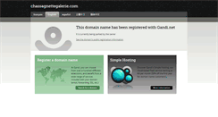 Desktop Screenshot of chassagnettegalerie.com